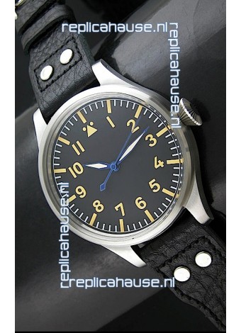 IWC Vintage Big Pilot Swiss Replica Watch in Stainless Steel Casing
