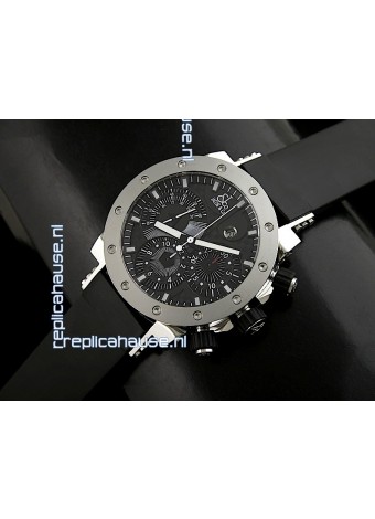 Jacob and Co EPIC II Swiss Watch in Black Carbon Dial