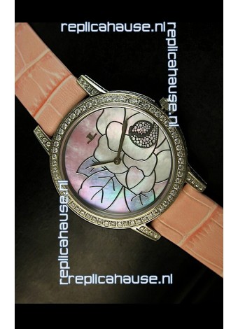 Jaeger LeCoultre Japanese Quartz Movement Ladies Watch - Pink Dial