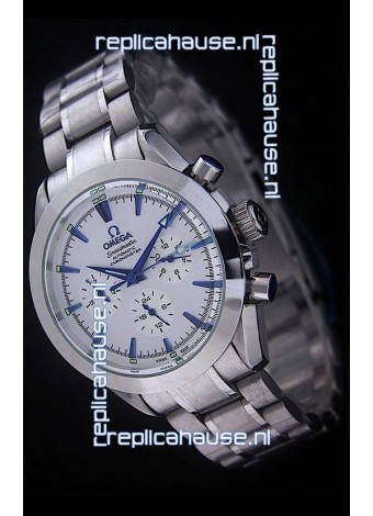 Omega Speedmaster Automatic Chronometer Watch in White Dial