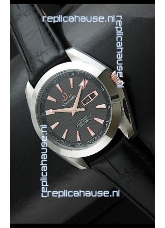 MEGA Seamaster Aqua Terra 150M Co-Axial Watch in Black Dial