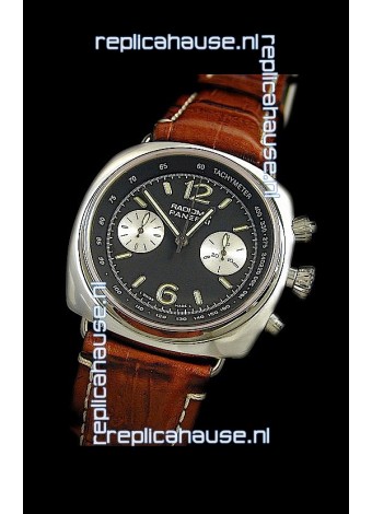 Panerai Radiomir Lemania Swiss Watch in Black Dial