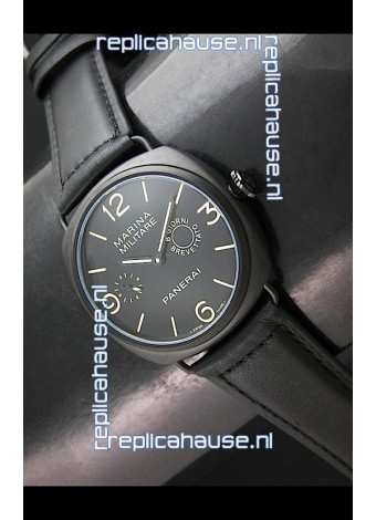Panerai Marina Militare Swiss Watch in Full PVD - 1:1 Mirror Replica