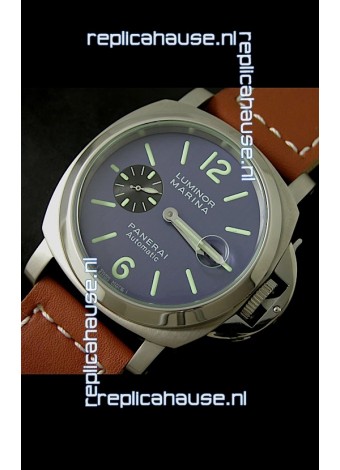 Panerai Luminor Marina Swiss Automatic Watch in Blue Dial