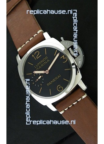 Panerai Luminor Marina Swiss Watch - 47MM in Brown Strap
