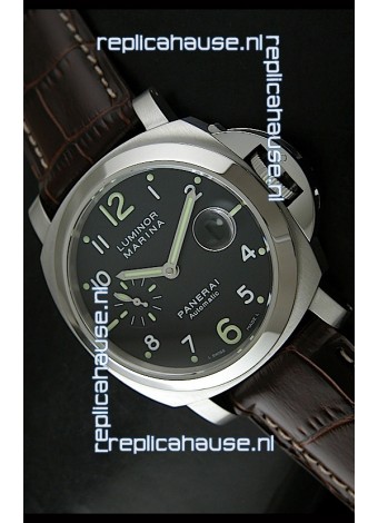 Panerai Luminor Marina PAM164 Swiss Automatic Replica Watch in Brown Strap - 1:1 Mirror Replica