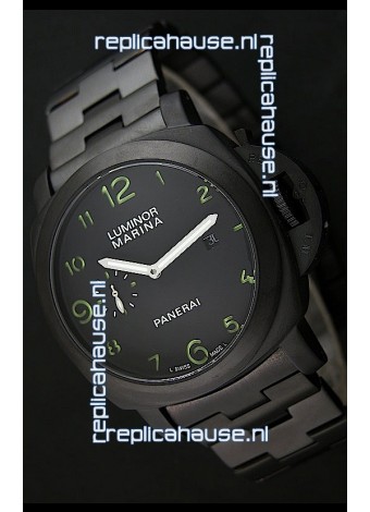 Panerai Luminor Marina Japanese Replica Watch in Green Markers