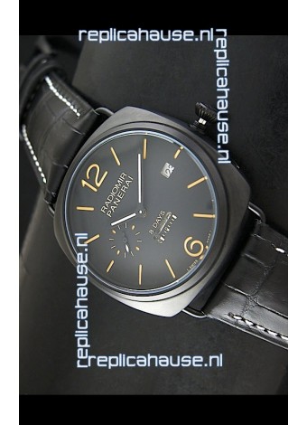 Panerai Radiomir 8 Days Japanese Replica Watch in PVD Casing