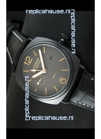 Panerai Radiomir GMT Japanese Replica Watch in PVD Case