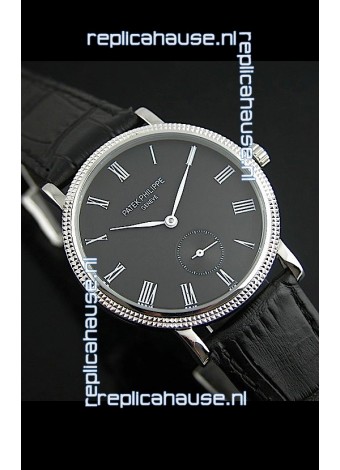 Patek Philippe Calatrava Japanese Mens Watch in Black Dial