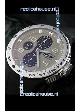 Porsche Design Flat Six P'6340 Swiss Chronograph Watch in Grey Dial