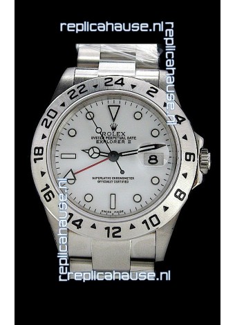 Rolex Explorer II Swiss Replica Automatic Watch in White