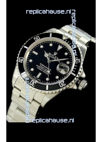 Rolex Submariner Oyster Perpetual Japanese Replica Watch in Black