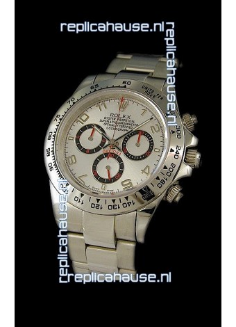Rolex Daytona Cosmograph Swiss Replica Watch in White Dial
