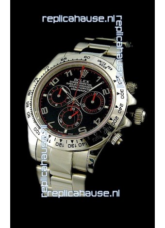 Rolex Daytona Cosmograph Swiss Replica Watch in Black Dial
