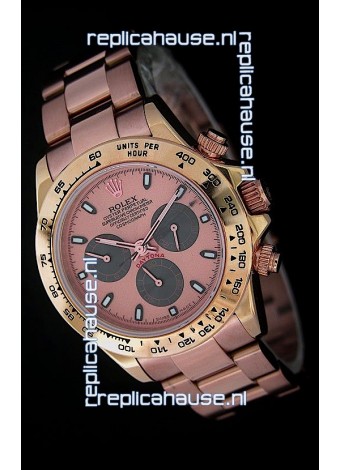 Rolex Daytona Cosmograph Swiss Replica Rose Gold Watch 