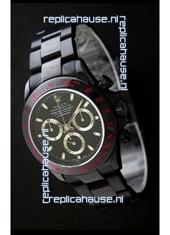 Rolex Daytona Cosmograph Swiss Replica Black PVD Watch 