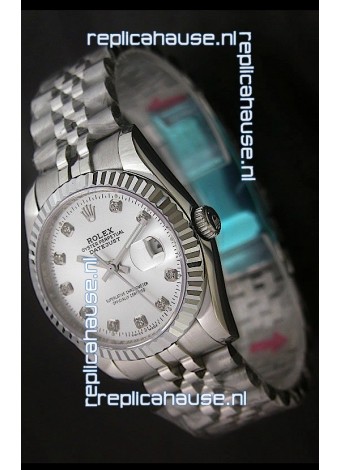 Rolex Datejust Oyster Perpetual Superlative ChronoMeter Japanese Replica Watch in Diamond Markers