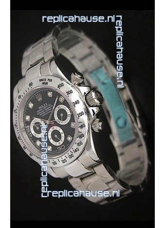 Rolex Daytona Japanese Replica Watch in Black Dial