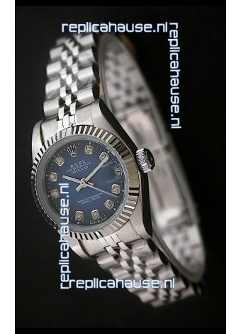 Rolex Datejust Oyster Perpetual Superlative ChronoMeter Japanese Watch in Blue Dial