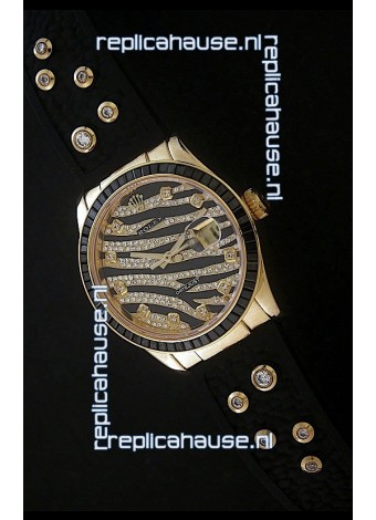 Rolex DateJust Gold Diamond Japanese Replica Watch