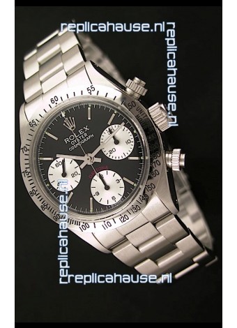 Rolex Daytona Cosmograph Swiss Vintage Watch in Black Dial
