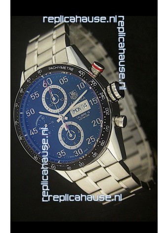 Tag Heuer Carrera Tachymeter Swiss Chronograph Watch in Blue Dial