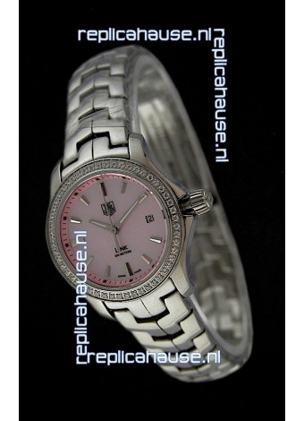 Tag Heuer Link Swiss Ladies Pink Watch