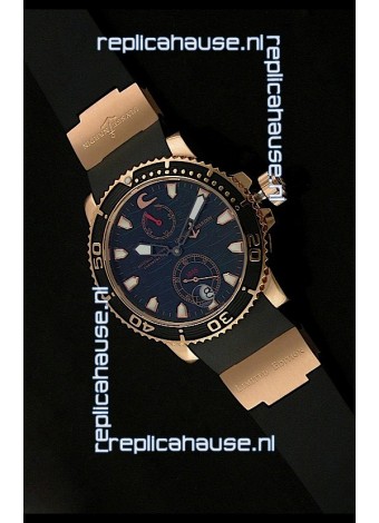 Ulysse Nardin No.270 Swiss Watch in Black Wave Dial