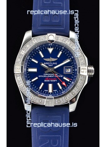 Breitling Avenger II Steel GMT Swiss Watch 1:1 Ultimate Edition - Blue Dial
