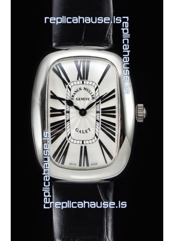 Franck Muller Galet Ladies Swiss Quartz Black Strap Watch