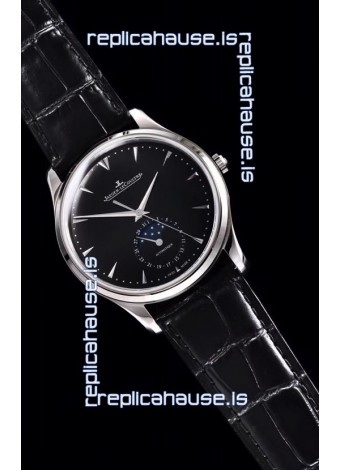 Jaeger LeCoultre Master Ultra Thin Moon Stainless Steel 1:1 Mirror Replica Watch 