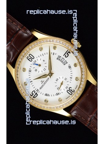 Jaeger LeCoultre Master Control Yellow Gold Swiss Replica Watch 