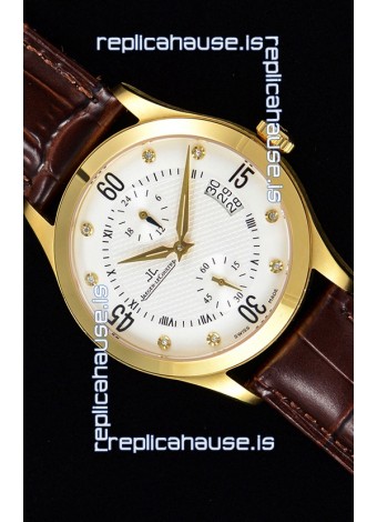 Jaeger LeCoultre Master Control Yellow Gold Swiss Replica Watch 