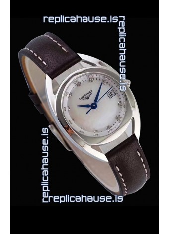 Longines Primaluna Ladies Pearl Dial Swiss Quartz Replica Watch