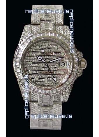 Rolex GMT Masters II Iced out Swiss Replica Watch 
