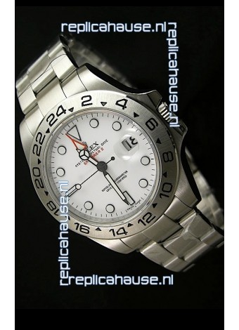Rolex Explorer II Swiss Replica Automatic Black Steel Watch 43MM