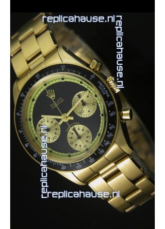 Rolex Daytona 6263 Cosmograph Black Dial in Gold Case