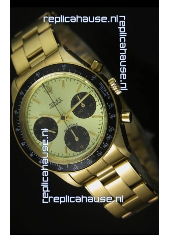 Rolex Daytona 6263 Cosmograph Metallic Dial in Gold Case
