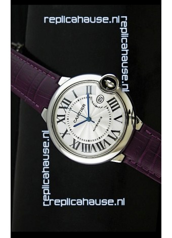 Cartier Ballon de Swiss Replica Automatic Watch in White Dial