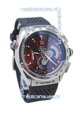Tag Heuer Grand Carrera Calibre 36 Japanese Automatic Watch in Rubber Strap