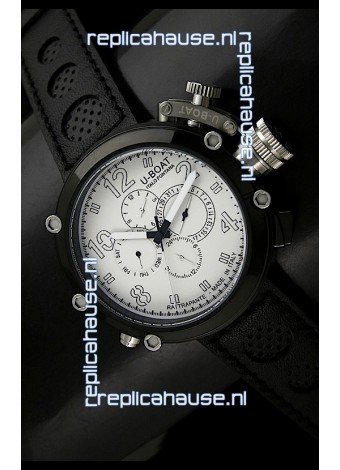 U-Boat Flightdeck Rattrapante Japanese Automatic Watch in PVD Casing