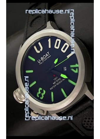 U Boat U-1001 Edition Japanese Drive Automatic Steel Watch in Green Markers