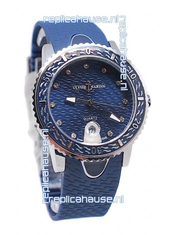 Ulysse Nardin Lady Diver Starry Night Replica Watch in Dark Blue Dial