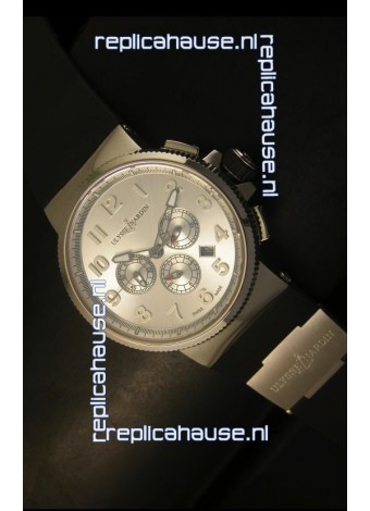 Ulysse Nardin Marine Chronograph Stainless Steel Arabic Dial - 1:1 Mirror Replica