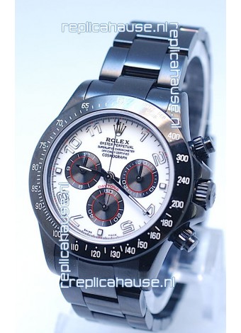Rolex Cosmograph Project X Editions Black Out Daytona Swiss Replica Watch in Silver Dial