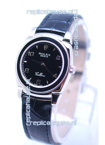 Rolex Cellini Cestello Ladies Swiss Watch All Black