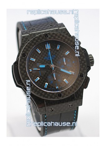 Hublot Big Bang All Carbon Swiss Replica Watch in Blue