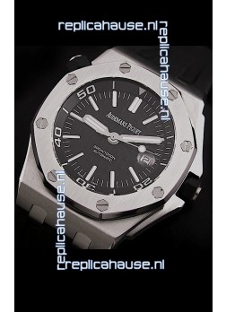 Audemars Piguet Royal Oak Scuba Swiss Watch in Black Dial
