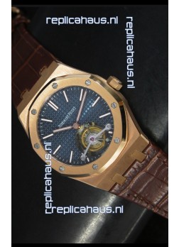 Audemars Piguet Royal Oak Swiss Tourbillon Watch in Pink Gold Case 